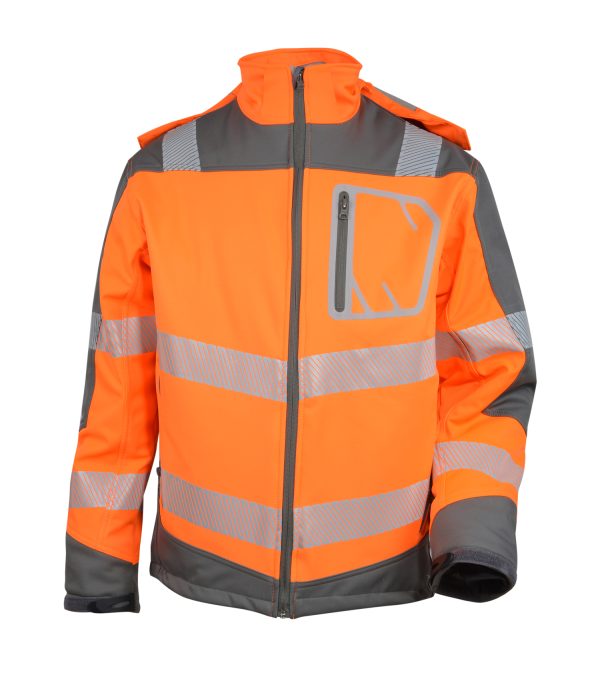 Warnschutz  Winter Softshell-Jacke  HI-VIZ