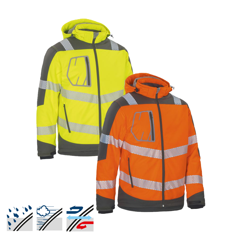 Hi-Viz Winter Softshell-Jacke VW268 – Warnschutz Klasse 3